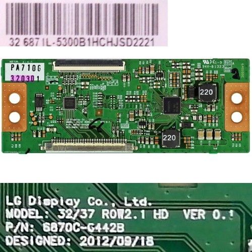 Placa T-Con 6870C-0442B, 6871L-5300B1HCHJSD2221, Telefunken TE32472S27TXD