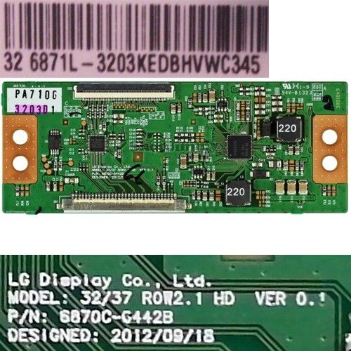 Placa T-Con 6870C-0442B, 6871L-3203KEDBHVWC345, Telefunken TE32472S27ZXD