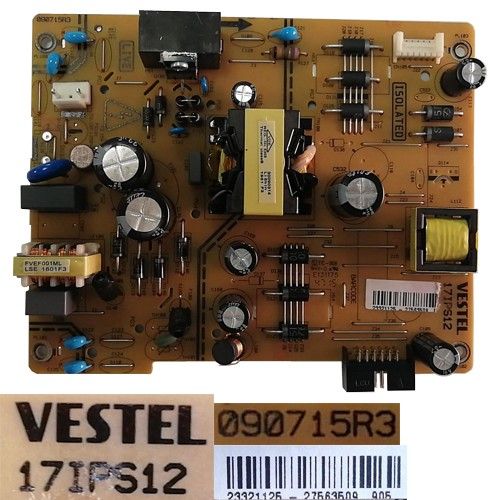Fuente Alimentación Vestel 17IPS12, 090715R3, 23321125, Telefunken TE40282N25CXH