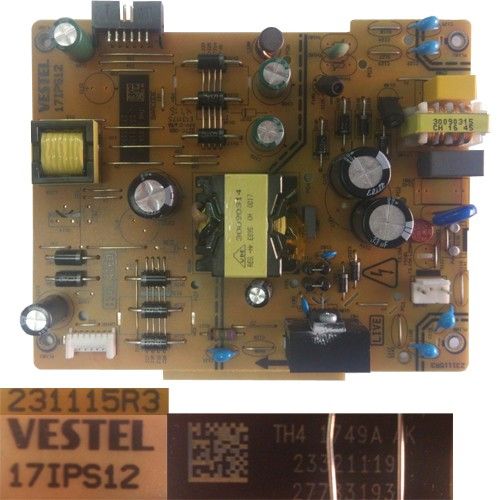 Fuente Alimentación Vestel 17IPS12, 23321119, 231115R3, Telefunken TE48282S25Z2K