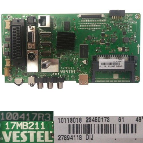 Placa Main Vestel 17MB211, 100417R3, 23450173, Telefunken TE48282S29Y2K