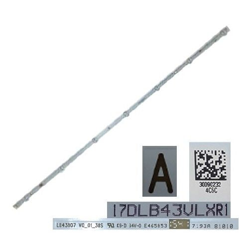 Tira 7 leds TIPO A LB43007V0_01_38S, 17DLB43ULXR1 Telefunke TE43282N25CXK (SWAP)