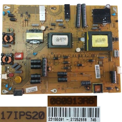 Fuente Alimentación Vestel 17IPS20, 060913R6, 23155091, Telefunken TE50275S20F1T10D