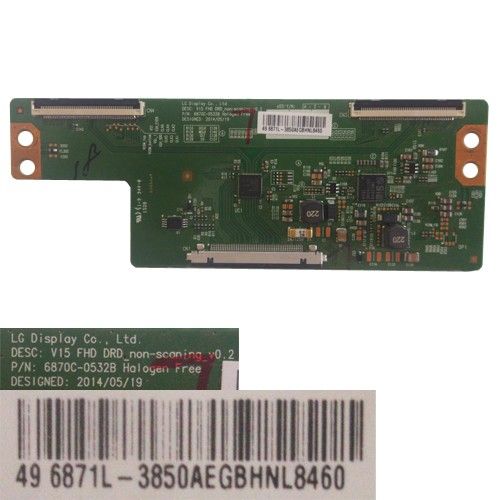 Placa T-Con 6870C-0532B, 6871L-3850AE, Telefunken TE49282S25T2K