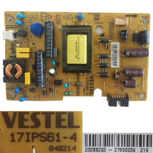 Fuente Alimentación Vestel IPS61-4, 040214, 23286202, Telefunken TE28275B30CXB