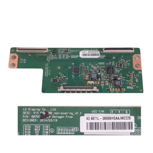 Placa T-Con 68700-0532A, 436871-3806BHSAAJW2228, Telefunken EXPTE43B35Z2KSAT