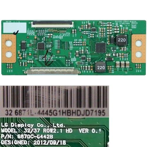 Placa T-Con 6870C-0442B, 6871L-4445G1HBHDJD7195, Telefunken TE32287B34C2D