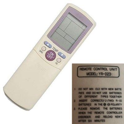 Mando a Distancia Aire Acondicionado YR-D23, logo HITECSA, Original. SWAP/USADOS: funcionando 100%