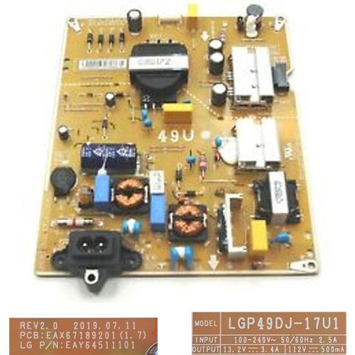Fuente de Alimentación LG EAX67189201 (1.7) EAY64511101  LGP49DJ-17U1, LG 49UM7100PLB
