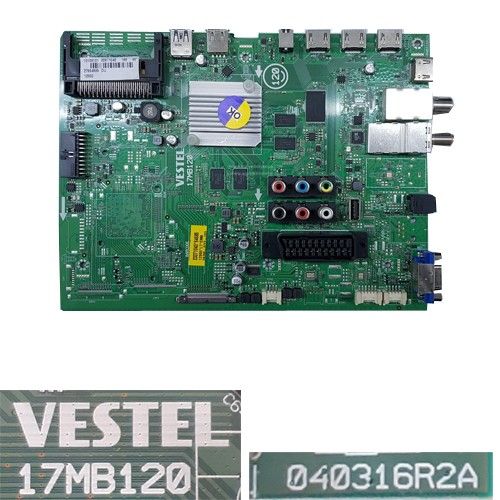 Placa Main Vestel 17MB120, 040316R2A, 23427866, 27832814 Hitachi 50HK5W64I