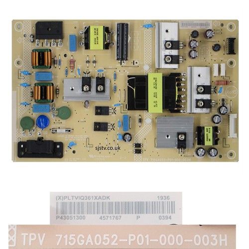 Fuente Alimentacion 715GA052-P01-000-003H, PHILIPS 43PUS6554/12