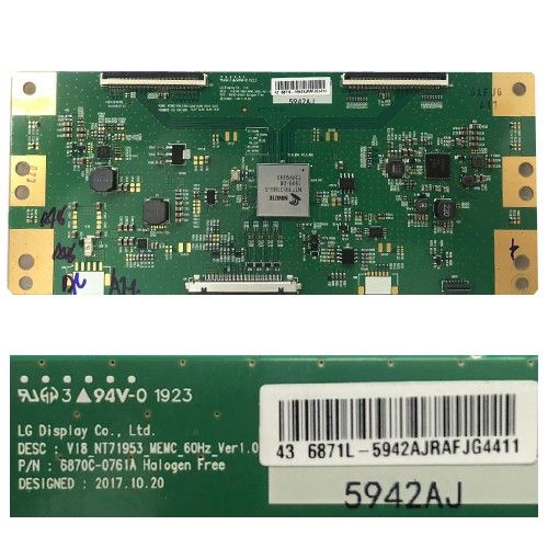 Placa TCon Sony KD-43XG8096, 6870C-0761A
