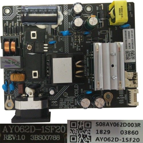 Fuente Alimentación AY062D-1SF20 REV:1.0, S08AY062D003R, Hannspree HG324QJB