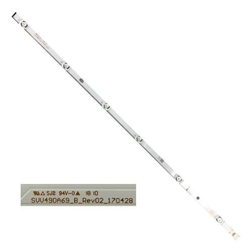 Tira 6 leds B SVV490A69_B_Rev02_170428, Panasonic TX-49FX550E SWAP