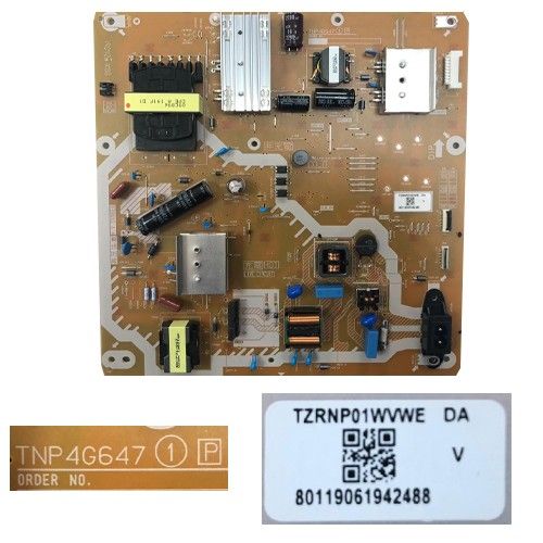 Fuente Alimentación TNP4G647, TZRNP01WVWE,  Panasonic TX-50GX810E