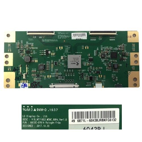 Placa TCon Sony 6870c-0761A 49-6871L, KD-49XG8096