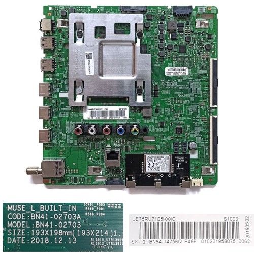 Placa Main BN41-02703A, BN94-14756Q Samsung UE75RU7105K