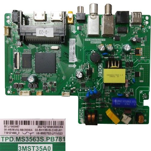 Placa Main TDP.MS3563S.PB781, 3MST35A0, TCL 32DD420