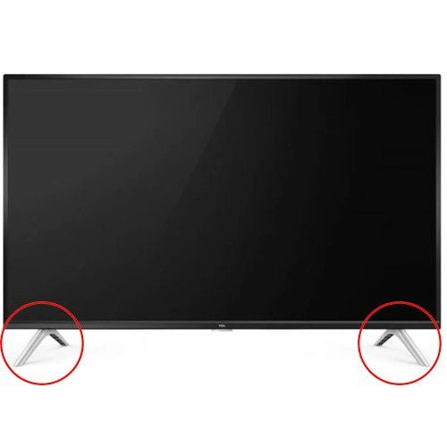 Soporte 68-32D120-000G, TCL 32DD420 (Con tornillos)