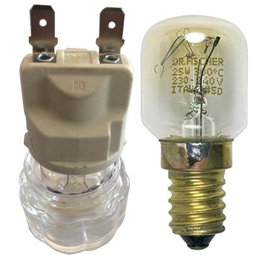 Portalampara - Bombilla BJB 77.220 DR. Fischer 25W 300ºC, Horno TEKA HSC-635