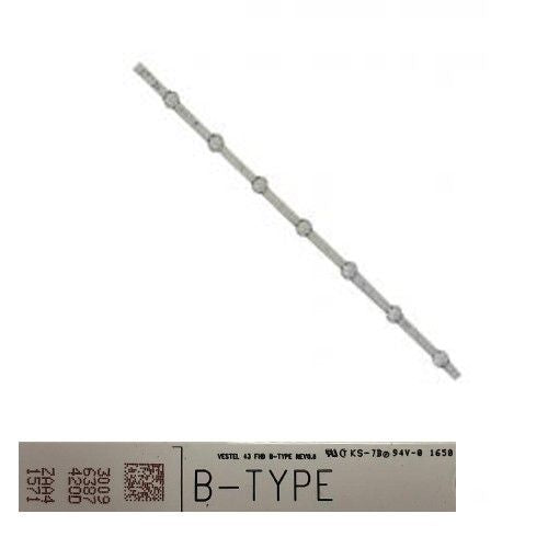 Tira 7 leds VESTEL 43 FHD B-TYPE REV0.8, Telefunken EXPTE43B35Z2KSAT