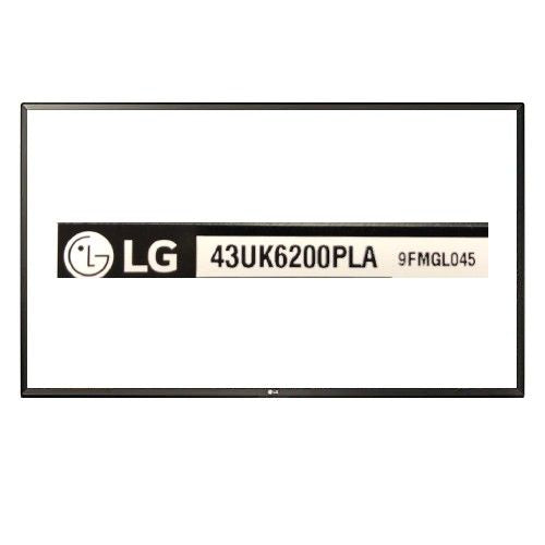 Marco Frontal Negro LG 43UK6200PLA NUEVA