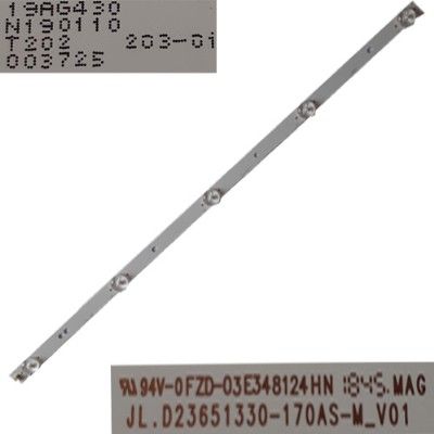 Tira 5 LED TD SYSTEMS K24DLM7H 19AG430 N190110 T202 203-011-0057H 003725 JL.D23651330-170AS-M_V01