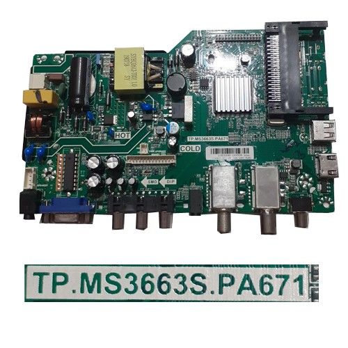 Placa Main TP.MS3663S.PA671, Z19030080-2A00938  SMART TECH LE-24Z1TS