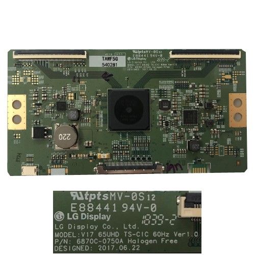 Placa T-Con LG 65UK6750PLD 6870C-0750A