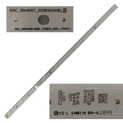 Tira 10 leds SSC_SlimDRT_55SK85(50B)_S, SSC_55SK95(50B) LG 55SM9800PLA
