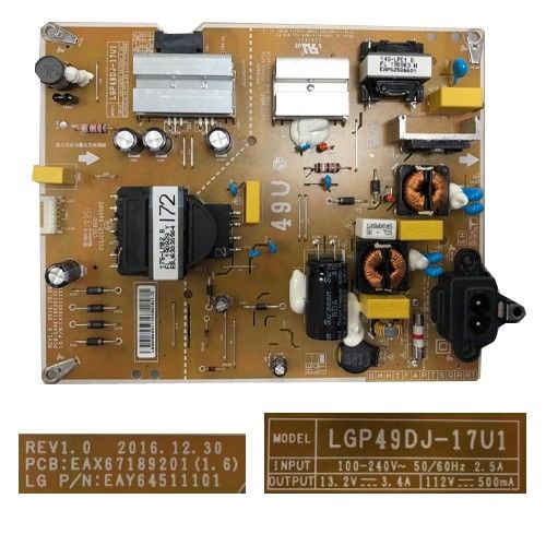 Fuente Alimentación LG EAX67189201 (1.6) EAY64511101 LG 49UM7000PLA