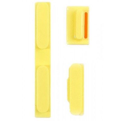 Kit Botones: encendido, volumen, mute... iPhone 5c Amarillo