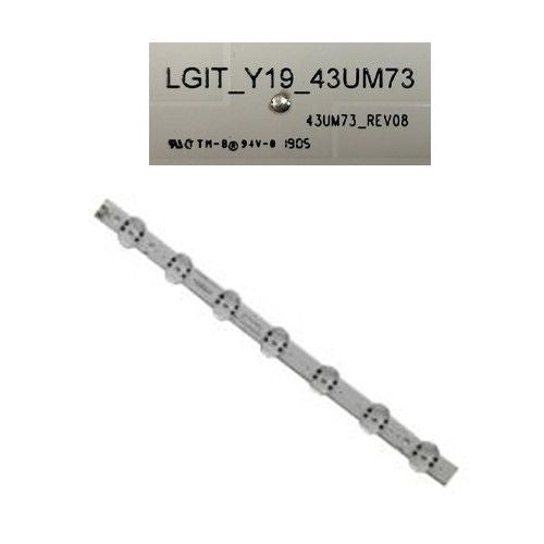 Tira 7 leds LG 43UM7390PLC LGIT_Y19_43UM73 REV08