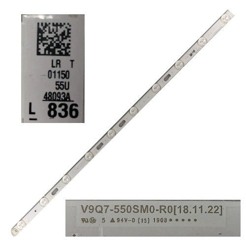 Tira 10 leds SAMSUNG BN96-48093A, Q70, V9Q7-550SM0-RO