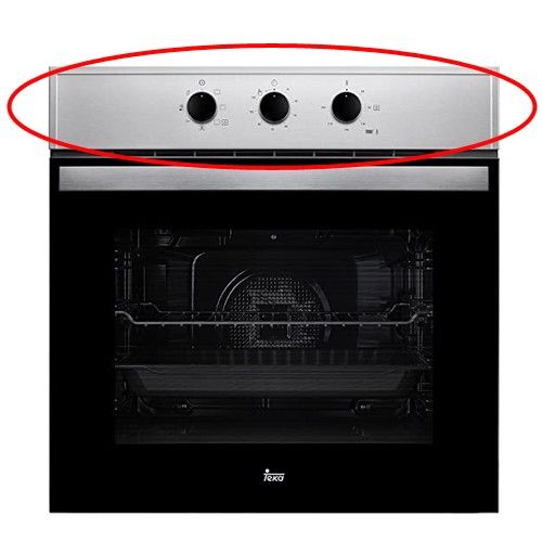 Carcasa Frontal Cromada, Horno TEKA HBB 605 (sin mandos)