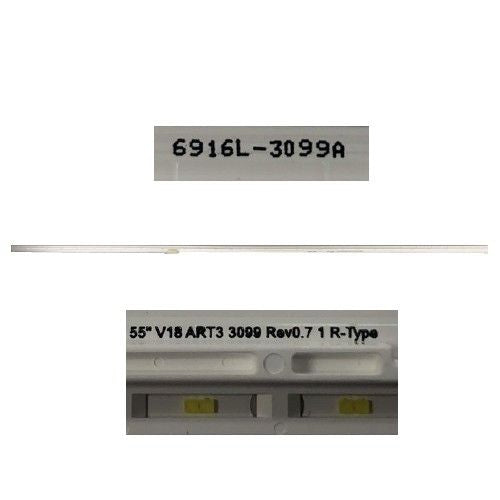 Tira leds LG 55UK7550PLA 6916L-3099A, 55" V18 ART3 3099 REV0.7 1 R-TYPE