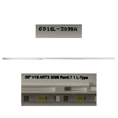 Tira leds LG 55UK7550PLA 6916L-3098A, 55" V18 ART3 3098 REV0.7 1 L-TYPE