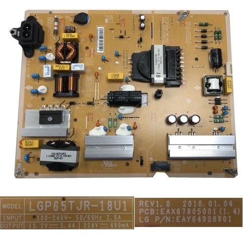 Fuente Alimentación LG 65UM7000PLA EAX67805001(1.4) EAY64928801 LGP65TJR-18U1