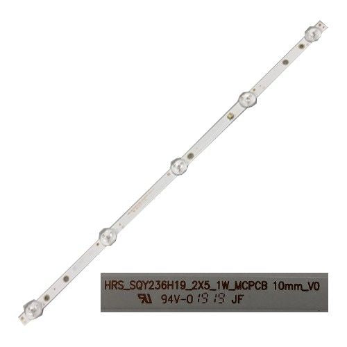 Tira 5 LED NEVIR NVR-7707-24RD2-N, HRS_SQY236H19_2X5_1W_MCPCB