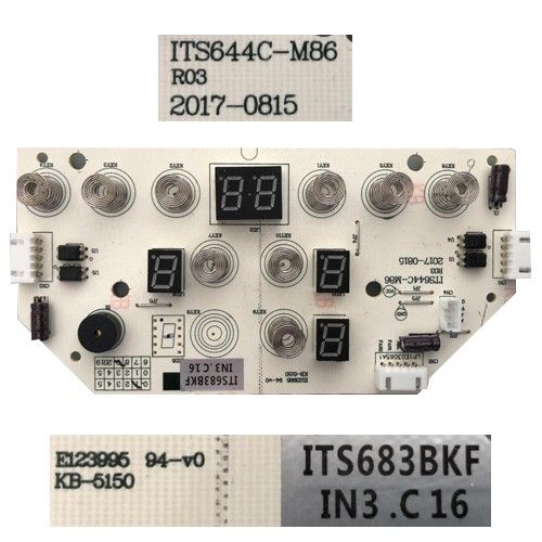 Mod�lo Electr�nico Mandos CATA IB 6303 BK, ITS644C-M86, E123995, ITS683BKF