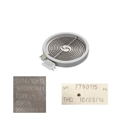 Resistencia Vitro 1652032844 BALAY 3EE721LS/01, 7740115, 1200w 230V 16,5 cms SWAP/USADO
