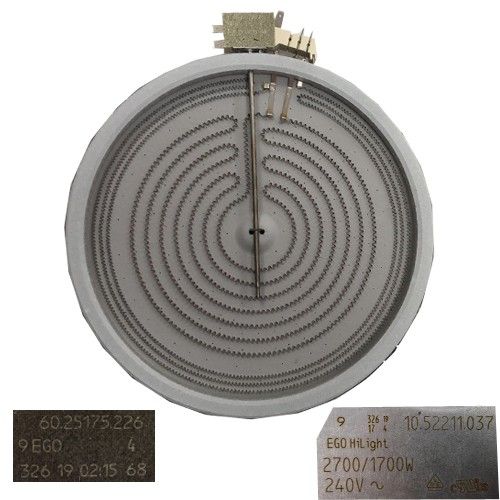 Resistencia Vitro AEG HK623021FB 10.52211.037, 1700/1700W 60.25175.226 30 cm