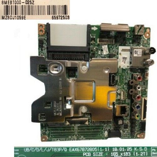 Placa Main EAX67872805(1.1), 8MEBT000-025Z LG 75UK6200PLB