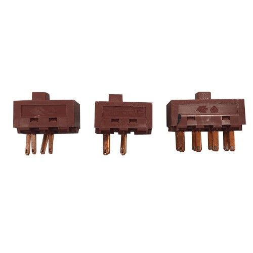 Set 3 Conmutadores botones Campana Mepamsa SMART 70 INOX LF21HFW, LF31AFW