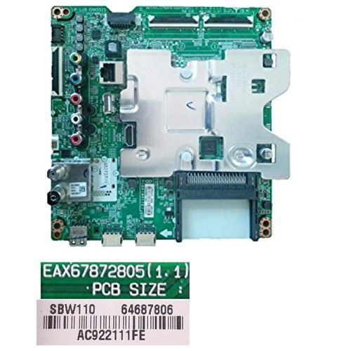 Placa Main EAX67872805(1.1), SBW110 64687806 LG 49UK6300PLB