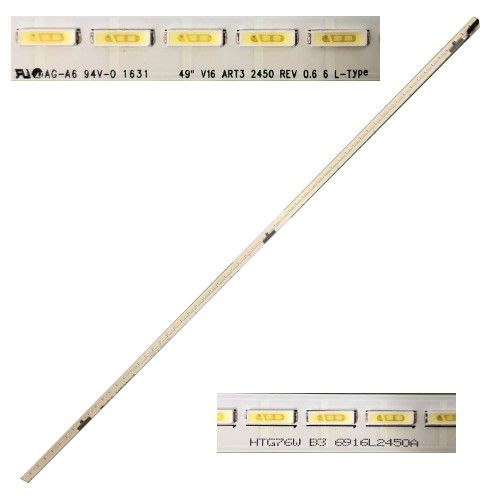 Tira led LG 49UH770V 49" V16 ART3 2450 REV 0.6 6 L-TYPE
