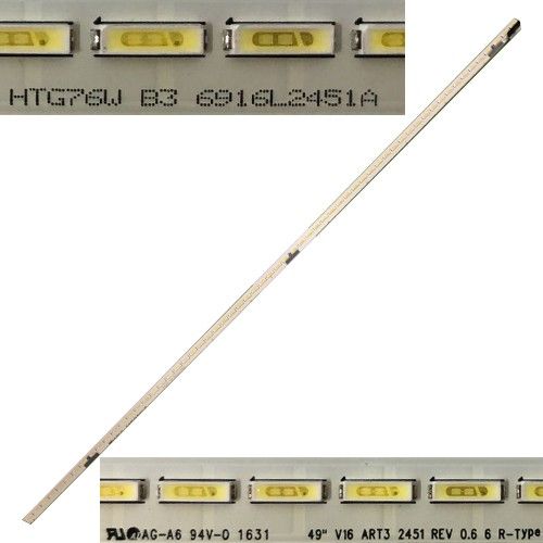 Tira led LG 49UH770V 49" V16 ART3 2451 REV 0.6 6 R-TYPE