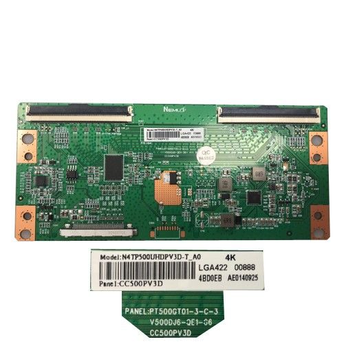 Placa T-CON NEVIR NVR-8060-504K2S-SMA-N, N4TP500UHDPV3D-T_A0, LGA422
