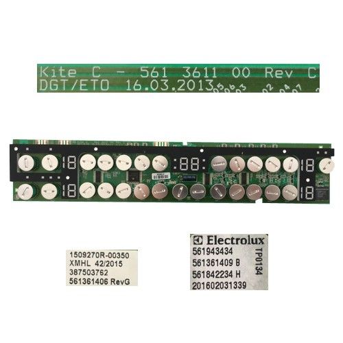 Modúlo Electrónico Mandos AEG HK6532H2FB, 561361406 RevG, 561 3611 00 Rev C