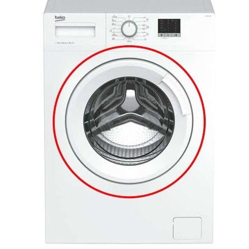Puerta Lavadora Beko WTE 7511 BW, 2453900100 SWAP/USADO